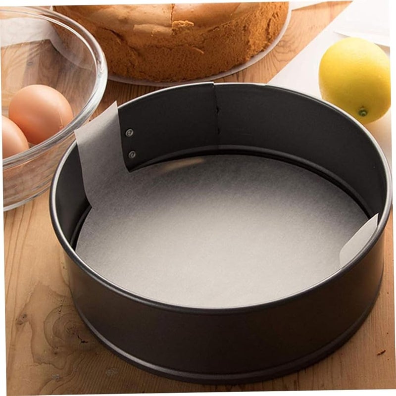 100pcs Round Silicone Baking Paper Liners Non Stick Reusable Cake Pan Parchment Circles with Lift Tabs - Image 2